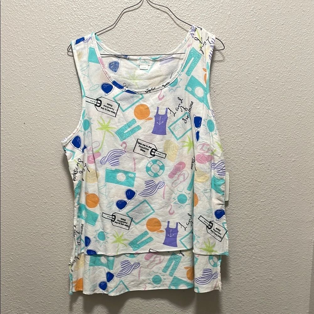 Colorful Graphic Tank Top